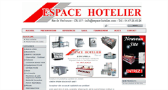 Desktop Screenshot of espace-hotelier.com