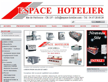 Tablet Screenshot of espace-hotelier.com